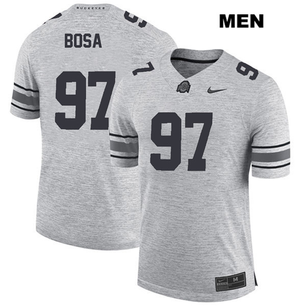 Ohio State Buckeyes Men's Nick Bosa #97 Gray Authentic Nike College NCAA Stitched Football Jersey AU19D04TD